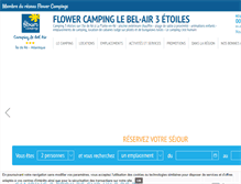 Tablet Screenshot of bel-air-camping.com